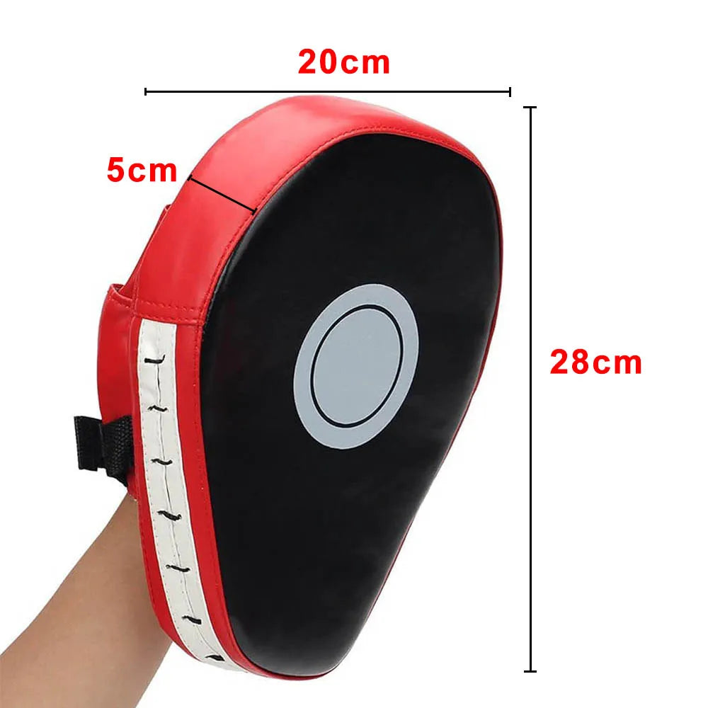 Leather Boxing Foot Target Pads - MMA Muay Thai Kicking Training Equipment for Kids & Adults