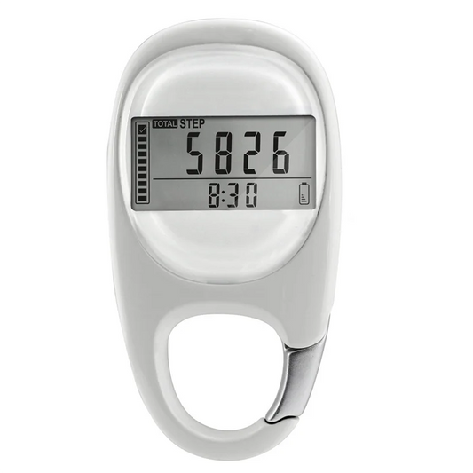 Portable Mini Fitness Pedometer - 3D Induction Step Counter with Accurate Walking Tracking