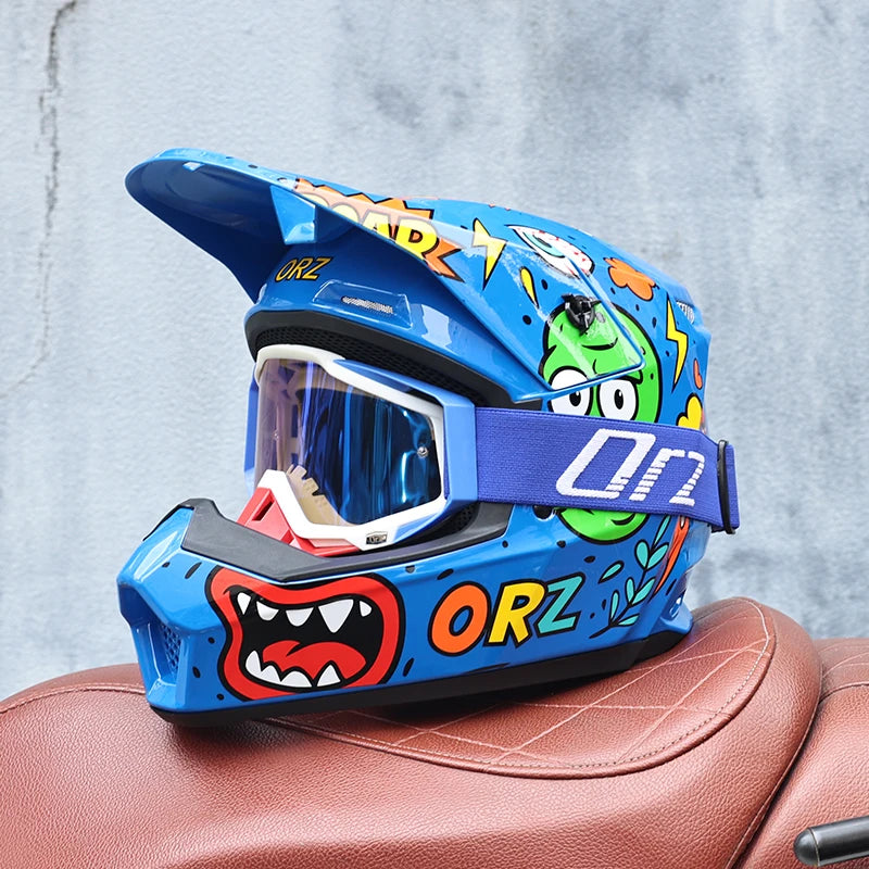 Full-Face Off-Road Motorcycle Helmet - Model 903 - Electric Vehicle Mountain Downhill - All-Season