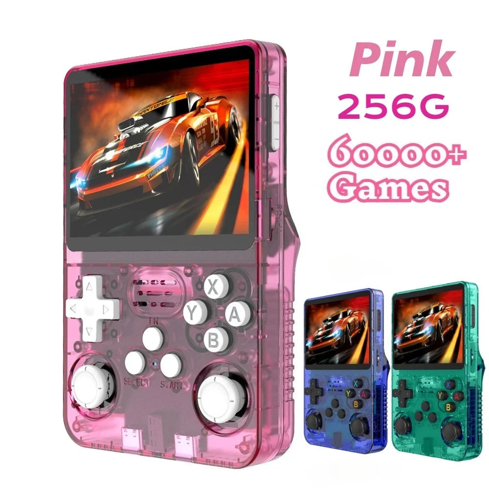 R36S Retro Handheld Game Console - 3.5'' IPS Screen - 64GB/128GB/256GB Storage - ARKOS 2.0 Portable Gaming System