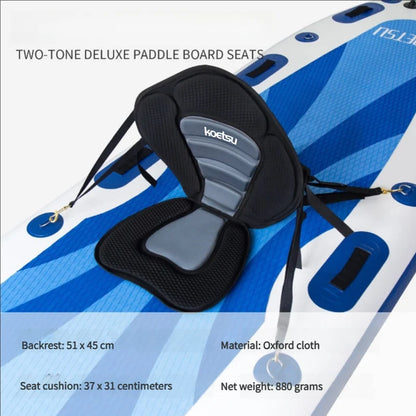 SUP Paddleboard Seat - Adjustable Padded Backrest for Kayaking, Canoeing & Fishing (Waterproof & Foldable)