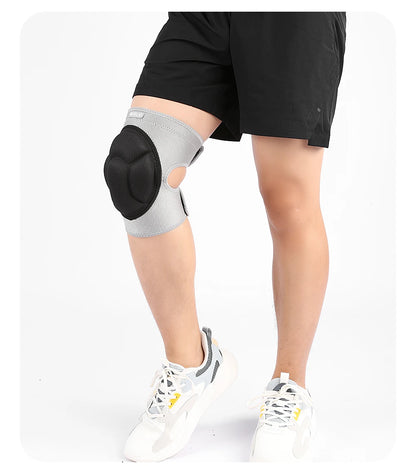 Thickened Anti-Collision Knee Pads - Elastic Pressure Strap Knee Brace for Volleyball, Extreme Sports & Protection