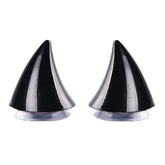 Motorcycle Helmet Horn Decoration - 2 Pack Rubber Corner Horns for Full Face Motocross & Off-Road Helmets
