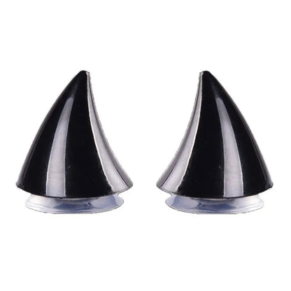 Motorcycle Helmet Horn Decoration - 2 Pack Rubber Corner Horns for Full Face Motocross & Off-Road Helmets