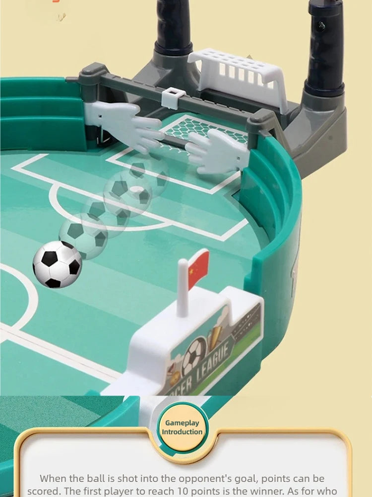 Mini Tabletop Soccer Game - Portable Desktop Foosball for Family & Friends