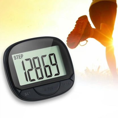 Multi-functional Step Counter 3D Pedometer with Clip for Fitness