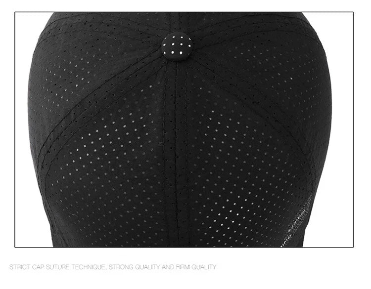 Unisex Quick-Dry Baseball Cap - Adjustable Outdoor Sun Hat for Golf & Fishing