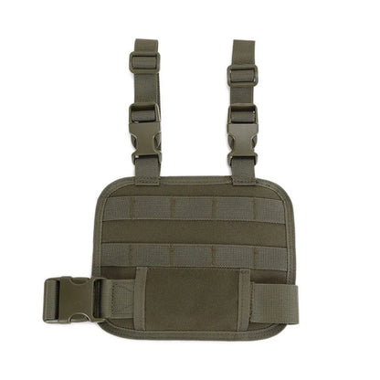 MOLLE Tactical Drop Leg Platform - Adjustable Thigh Panel with Pouch Attachment System