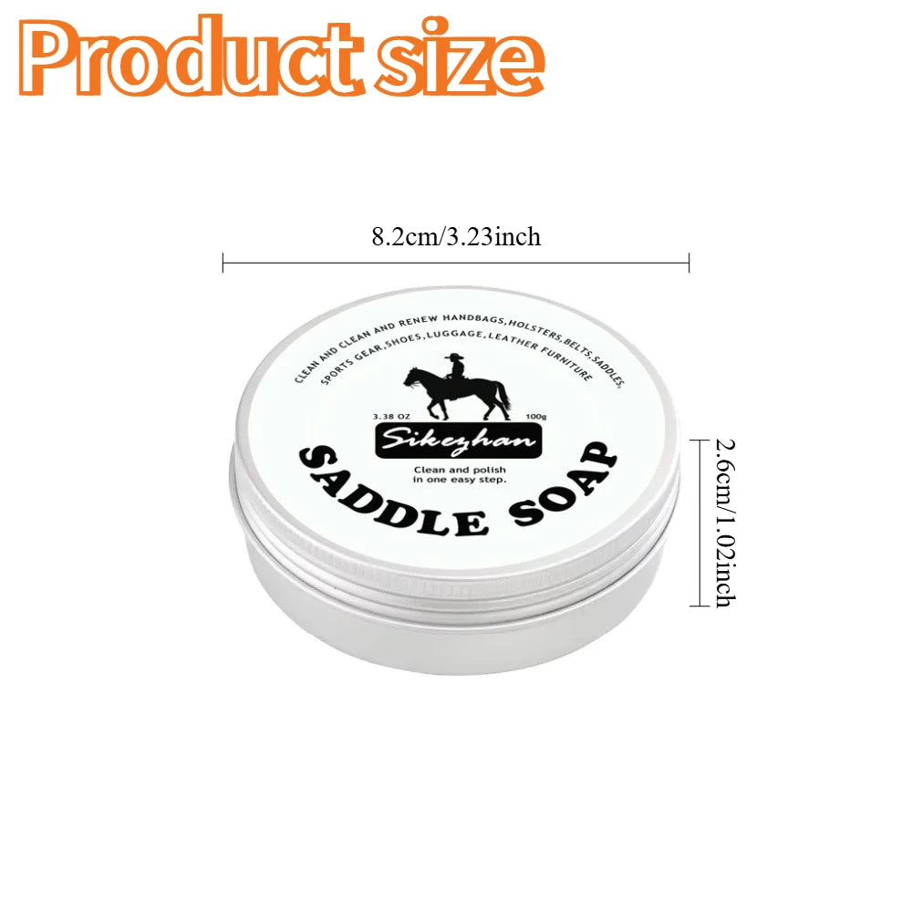 Premium Leather Saddle Cream - Deep Conditioning, Waterproofing & Shine Enhancer for Horse Tack & Gear