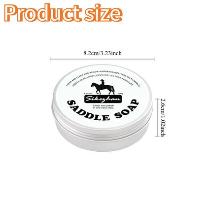 Premium Leather Saddle Cream - Deep Conditioning, Waterproofing & Shine Enhancer for Horse Tack & Gear