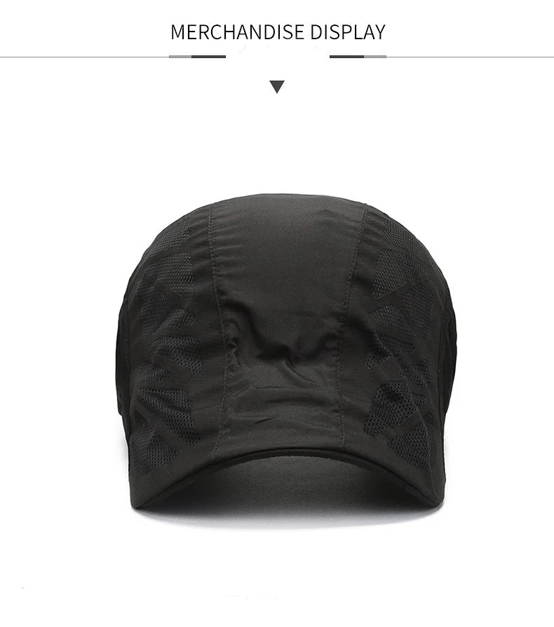 Quick-Dry Baseball Cap - Breathable Sun Protection Hat for Men & Women - Outdoor Performance