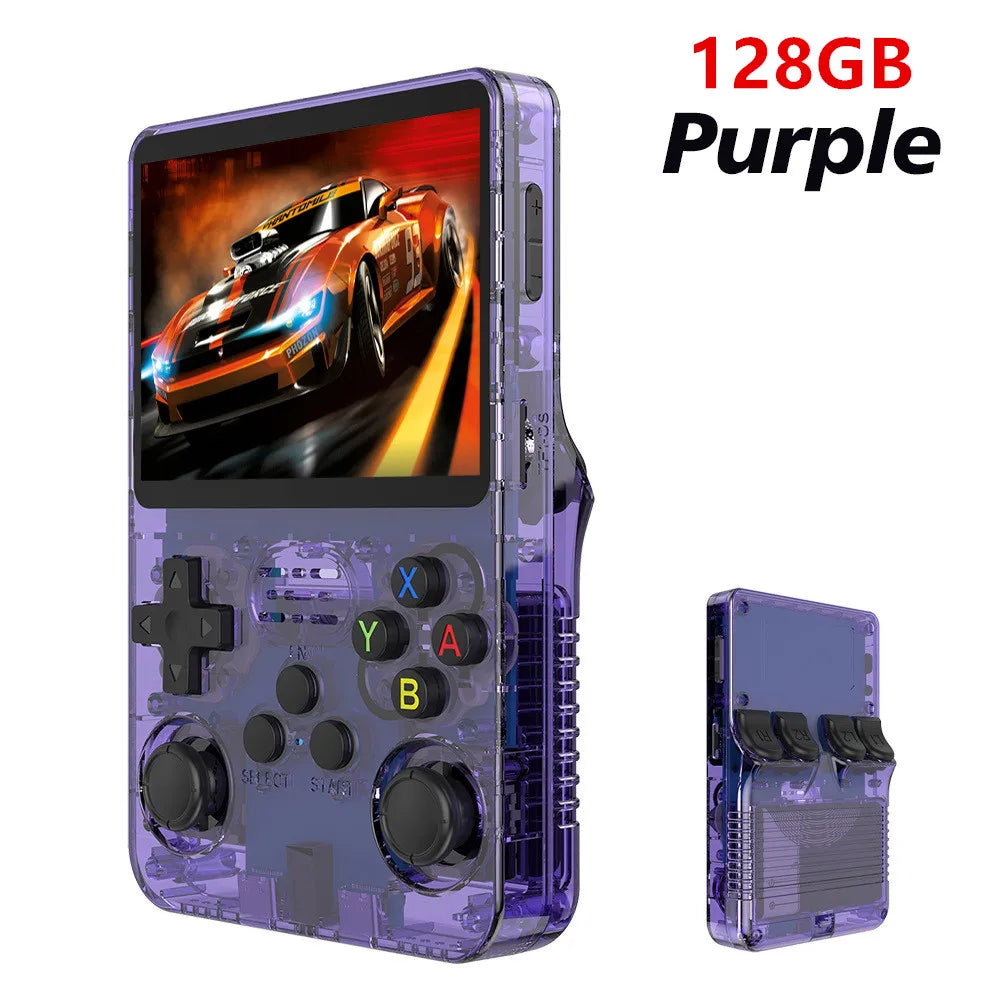 Retro Handheld Game Console R36S - 3.5" IPS Screen - 128GB Storage - Linux System - Portable Pocket Player (R36 Ultra/PRO)