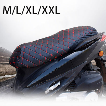 Breathable 3D Mesh Motorcycle Seat Cover - Waterproof Anti-Skid PU Leather Cushion Protector for Scooters