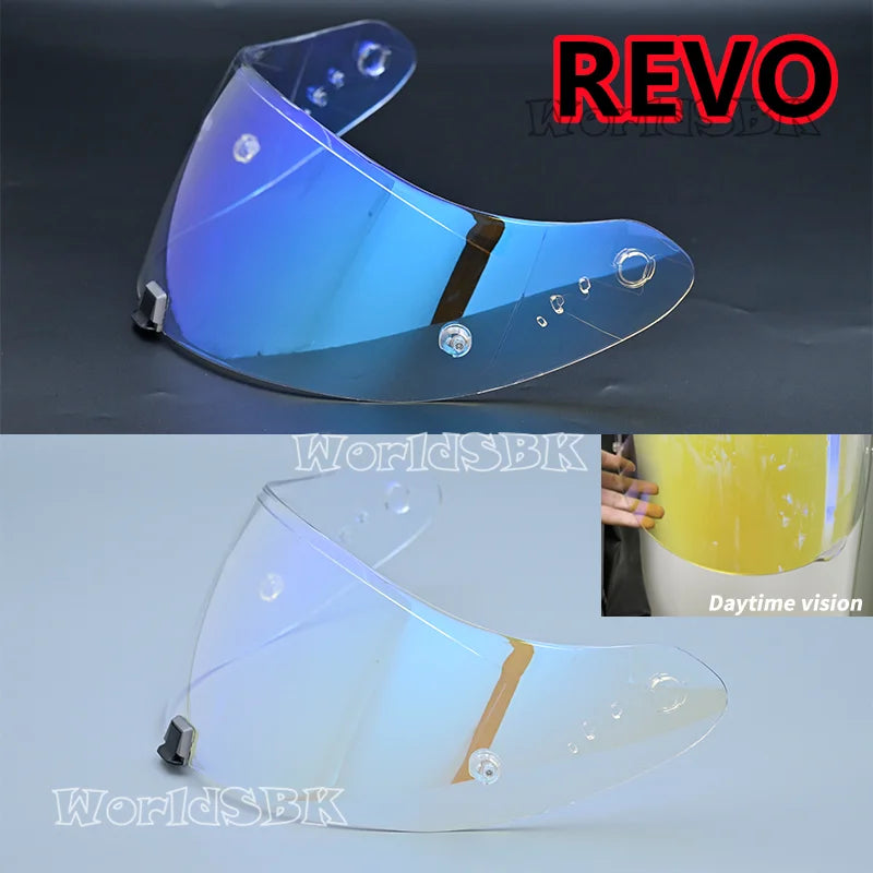 Motorcycle Helmet Visor Lens KDF-16-1 Compatible - Anti-UV Anti-Scratch Photochromic Shield for Full Face Helmets