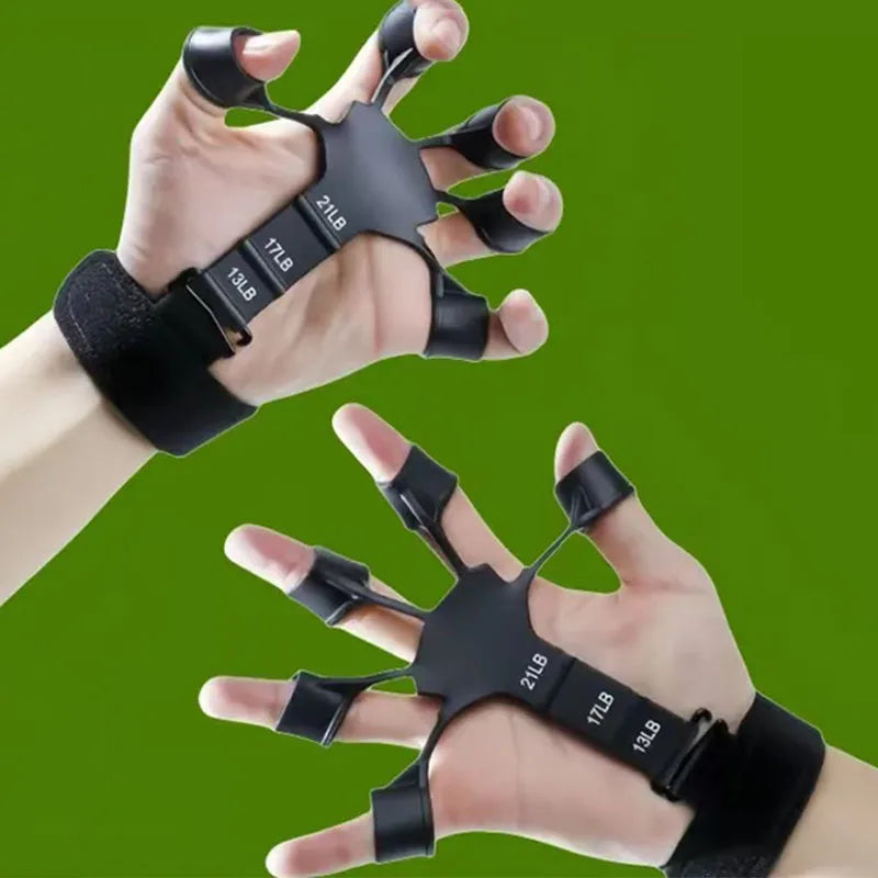 Adjustable Basketball Finger Trainer - 5-Finger Non-Slip Grip Strengthener for Ball Control & Dribbling