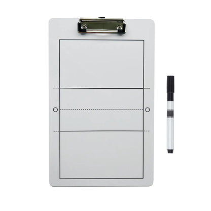 Volleyball Tactic Coaching Board - 35cm x 22cm Portable Strategy Clipboard for Volleyball, Handball & Futsal