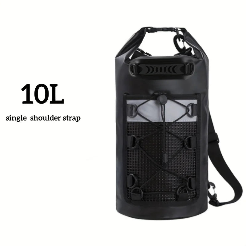 Waterproof Dry Bag Backpack 10L 20L - PVC Shoulder Pack for Kayaking, Surfing, Rafting, Trekking & Boating