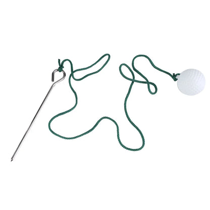 Golf Swing Training Aid - Portable Practice Rope Ball with Airflow Design