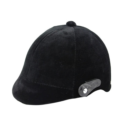 Adjustable Equestrian Riding Helmet - Free Size ABS Plastic Safety Cap with Velvet Lining - Professional Horse Riding Equipment