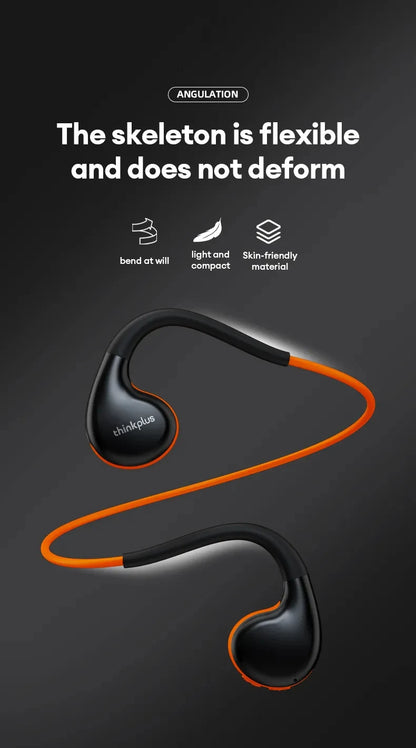 Air Conduction Wireless Headphones - Bluetooth 5.3 Sport Earphones with Ear Hook & Mic