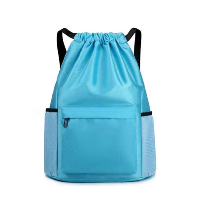 Large Capacity Drawstring Backpack - Sports String Bag for Gym, Swim & Beach - Women & Men