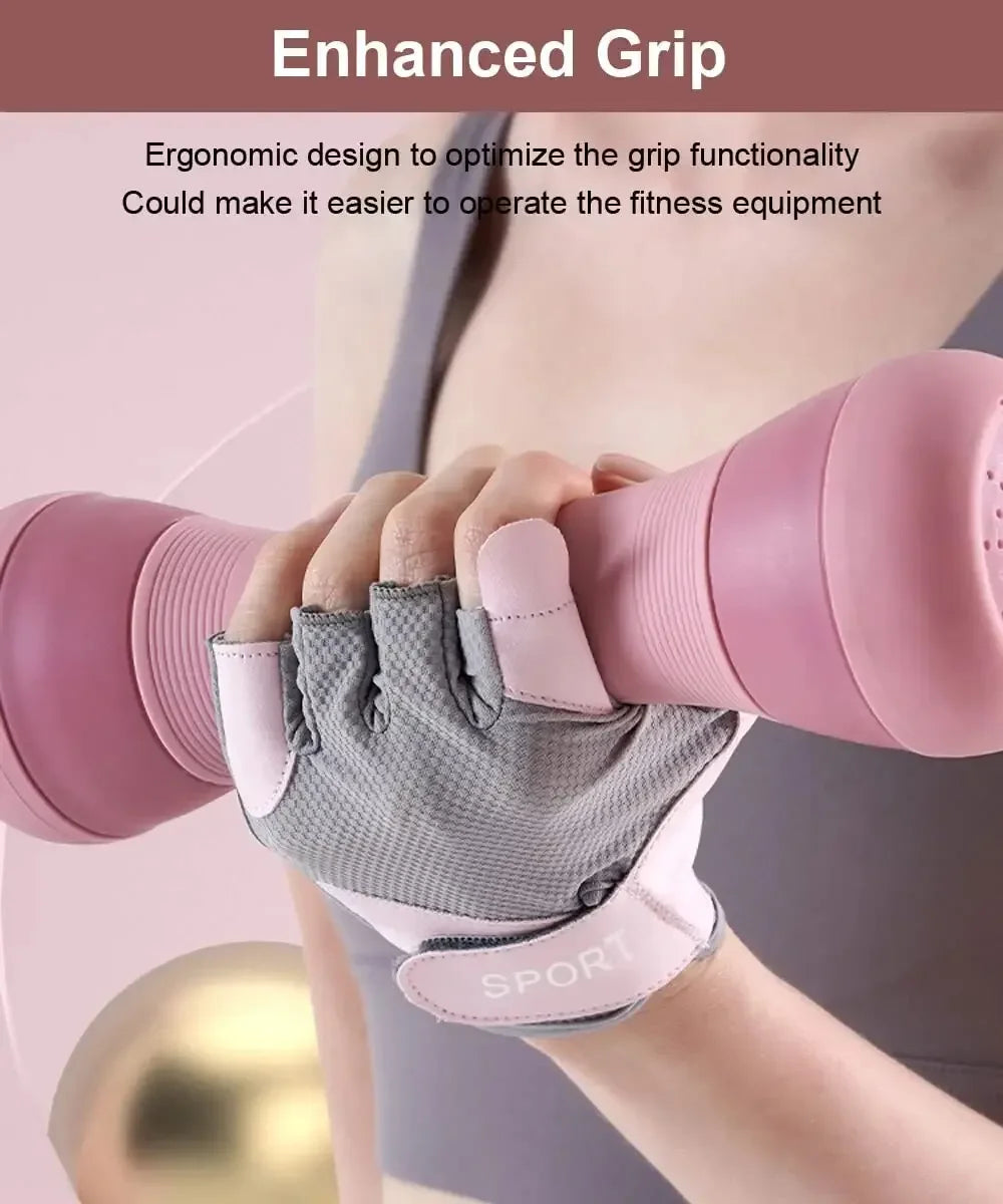 Lightweight Workout Gloves with Excellent Grip - Unisex - Weightlifting, Cycling, Exercise, Training, Fitness & Rowing