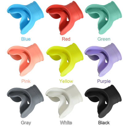 Premium Silicone Scuba Diving Mouthpiece - Comfortable Regulator Cover with Octopus Holder Retainers