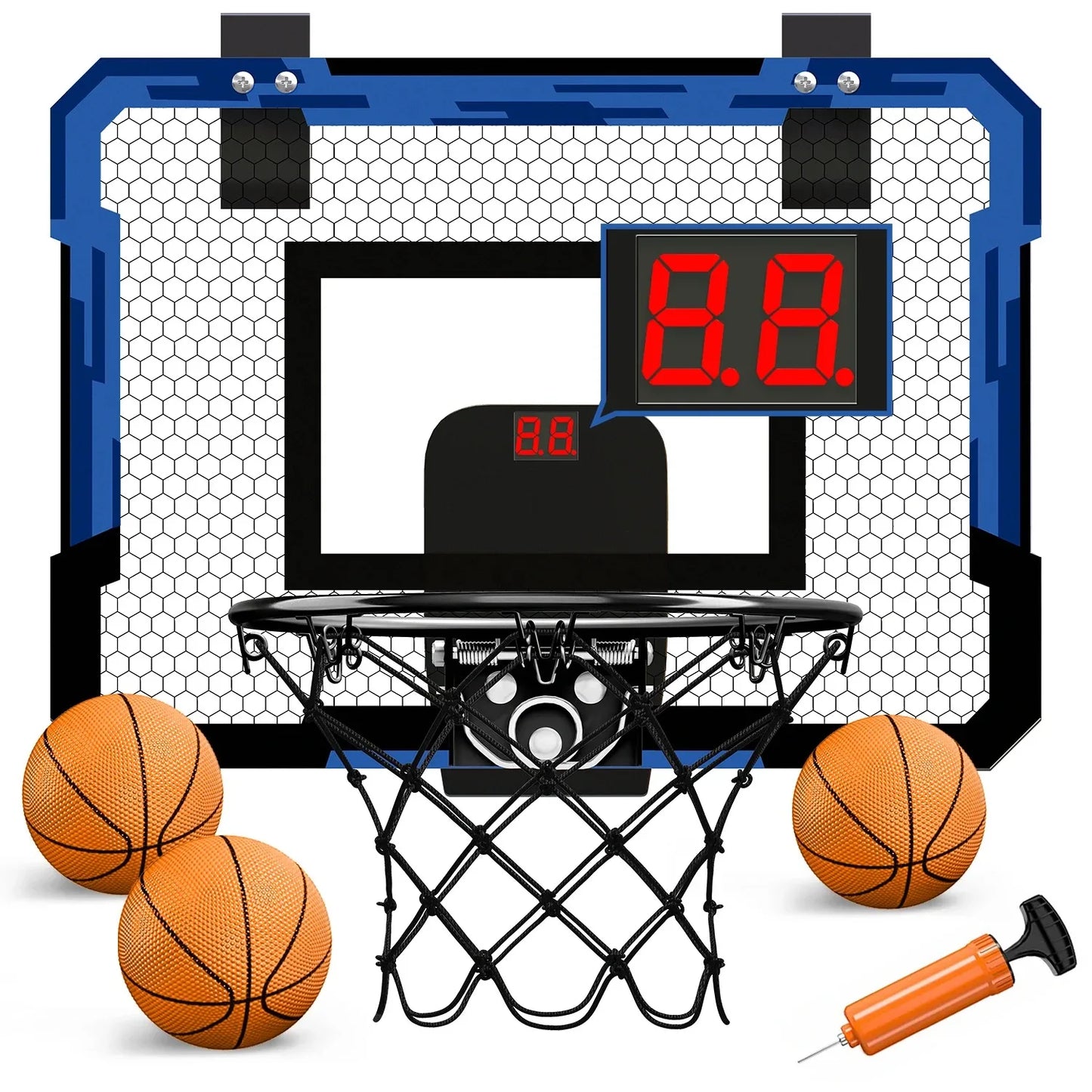 Wall-Mounted Ring Basketball Hoop – Indoor Training Mini Basketball Toy Set for Kids, Ideal for Home and Outdoor Play
