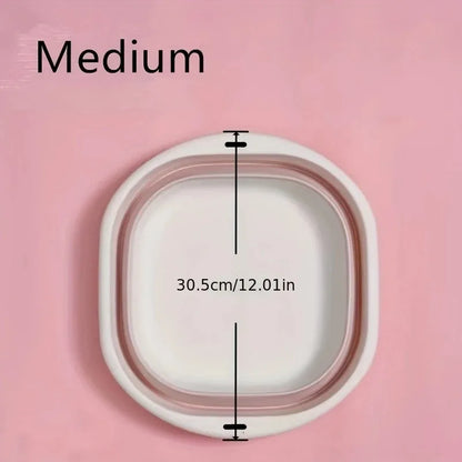 Space-Saving Collapsible Storage Baskets - 3 Pack Multi-Purpose Wash Tubs for Laundry, Camping, Fruits & Home Organization