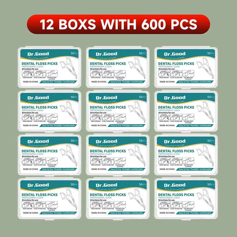 Dental Floss Picks - Oral Care Tools (50/150/300/600/1000 PCS Options)