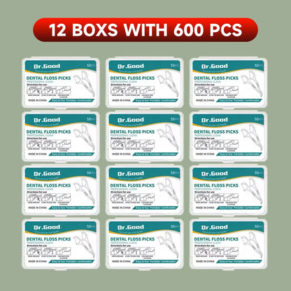 Dental Floss Picks - Oral Care Tools (50/150/300/600/1000 PCS Options)