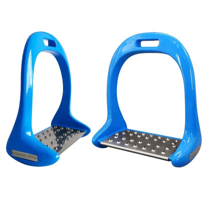 Premium Aluminium Alloy Horse Stirrups - Anti-Slip Equestrian Safety Riding Treads (1 Pair)