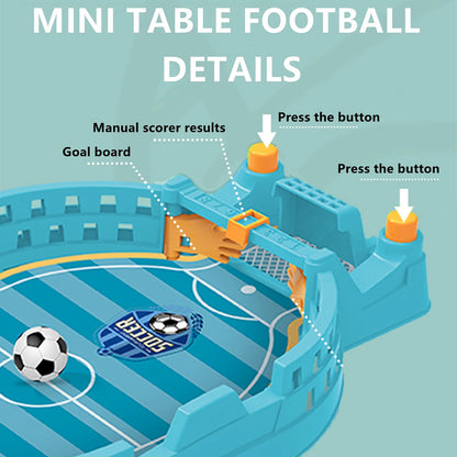 Mini Tabletop Soccer Game - Interactive Desktop Football Competition for Family & Friends