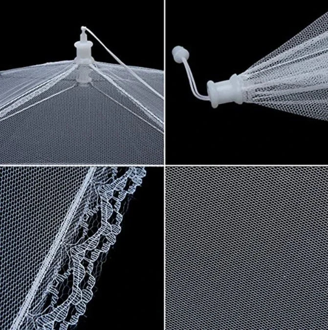 Foldable Mesh Food Cover - Pop-Up Umbrella Style Protector