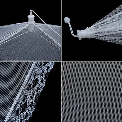 Foldable Mesh Food Cover - Pop-Up Umbrella Style Protector