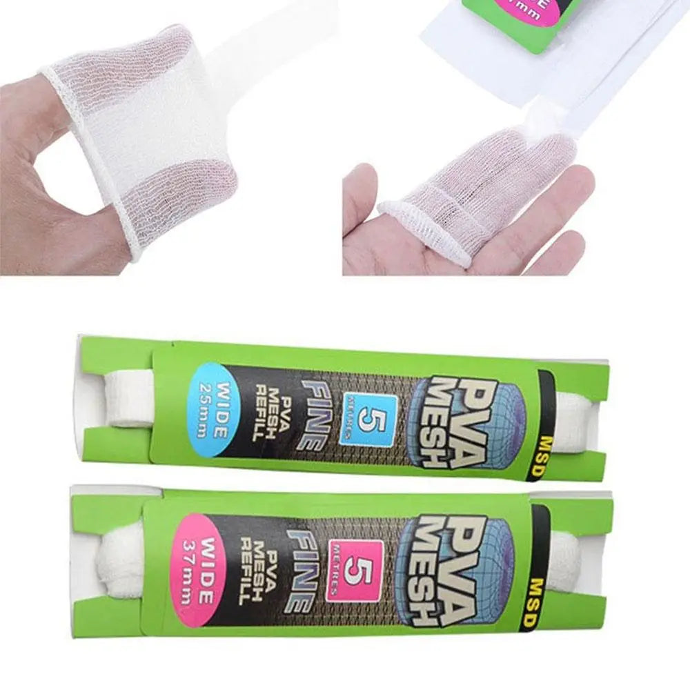 PVA Mesh Refill Bags - Water Soluble Carp Fishing Bait Wrap for Coarse Fishing Rigs