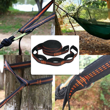 Hammock Straps 2-Pack - 600lbs Capacity Polyester Suspension System with 5 Adjustment Rings