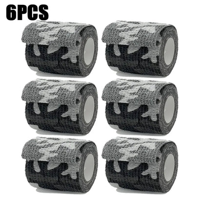 Self Adhesive Elastic Bandage Wrap 4.8m Camouflage Sport Tape Cohesive Support for Knee Finger Ankle Palm Multi-Pack