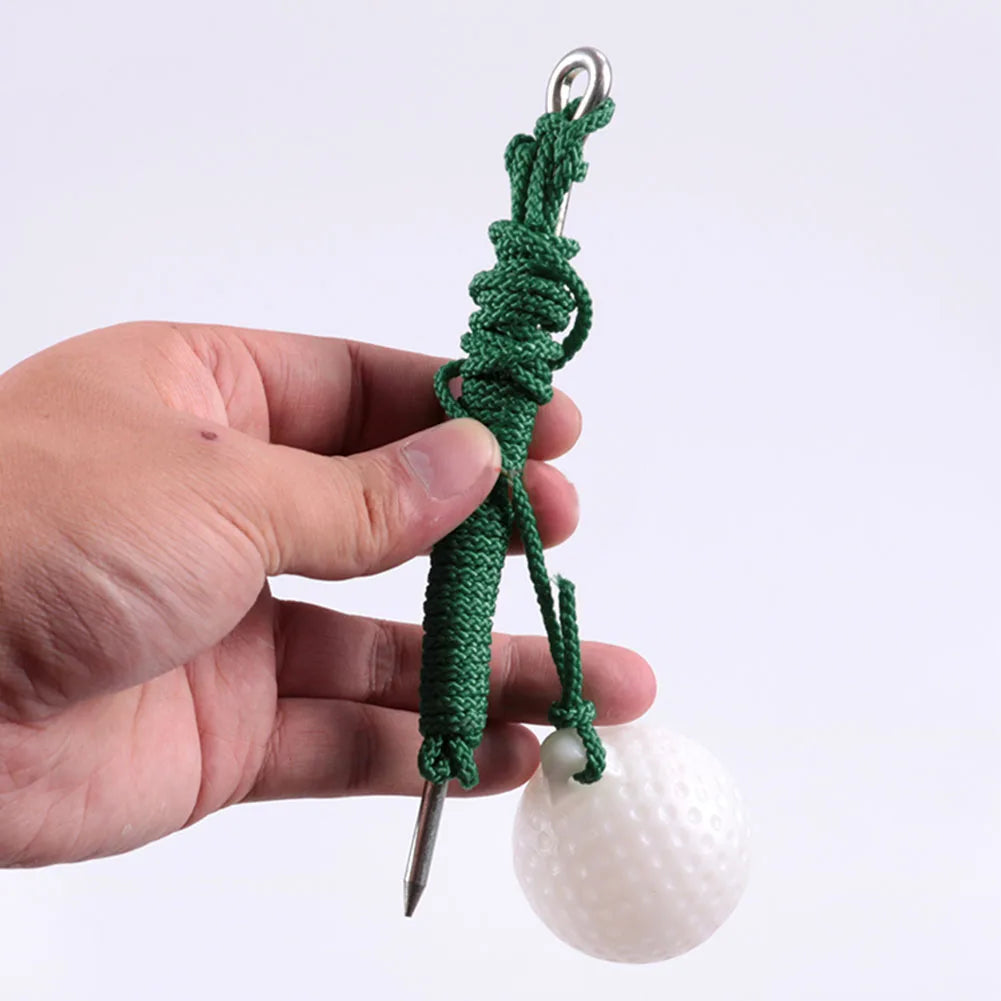Golf Swing Training Aid - Portable Practice Rope Ball with Airflow Design