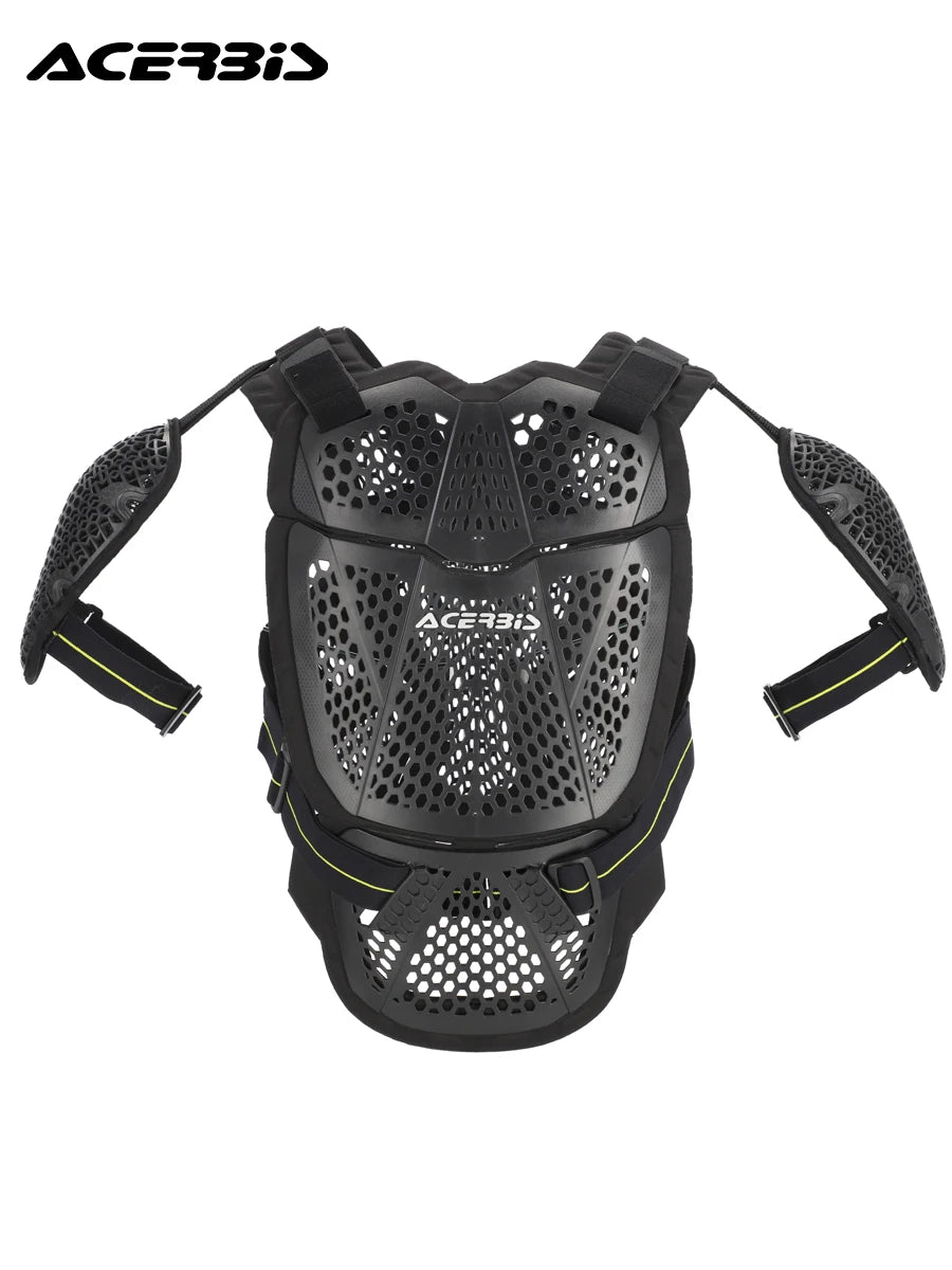 CE Certified Motorcycle Chest Protector - Lightweight Off-Road Racing Armor with Removable Shoulder Guards