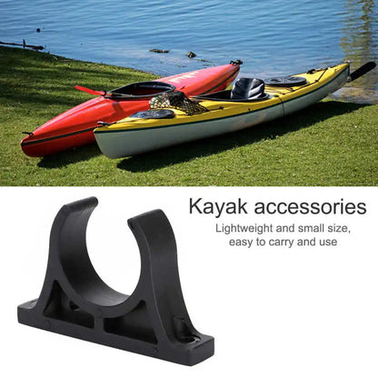 Kayak Paddle Holder Clips Set - 2 Pack Plastic Oar Keeper Clips for Kayak, Canoe, Rowing & Fishing Boat Accessories