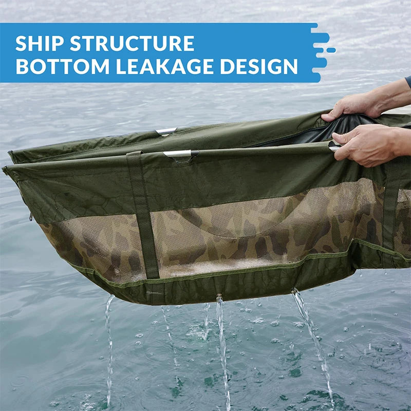 Folding Mesh Fish Weigh Sling - Professional Bass Fishing Weigh Bag