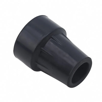 Heavy Duty Rubber Walking Stick Ferrule - Metal End Cap Cover for Canes, Crutches & Hiking Sticks (1-3 Pack)