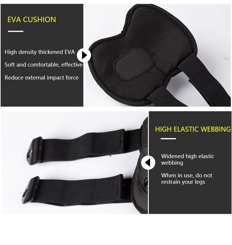 4-Piece Tactical Protective Gear Set - Knee & Elbow Pads for Outdoor Sports, Cycling, Mountaineering & Hiking