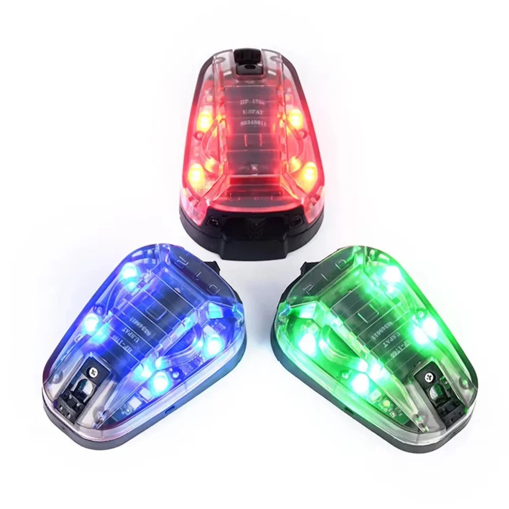 Tactical Helmet Light - Multi-Function IR Strobe Signal Lamp with Velcro Mount