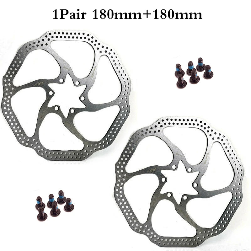 Premium MTB Hydraulic Disc Brake Rotor Set - 160mm/180mm/203mm