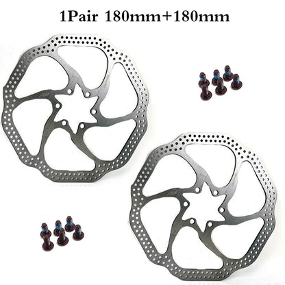 Premium MTB Hydraulic Disc Brake Rotor Set - 160mm/180mm/203mm