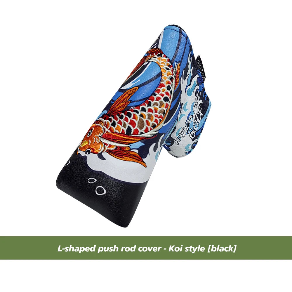 Golf Blade Putter Cover - Multiple Style Headcover with Magnetic & Hook-and-Loop Closure, Club Protective Headgear