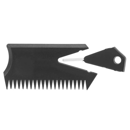 Surfboard Wax Comb with Fin Key - SUP Wax Removal Tool for Water Sports and Surfing Accessories