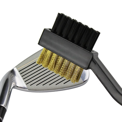 Dual-Sided Golf Club Cleaning Brush with Keychain